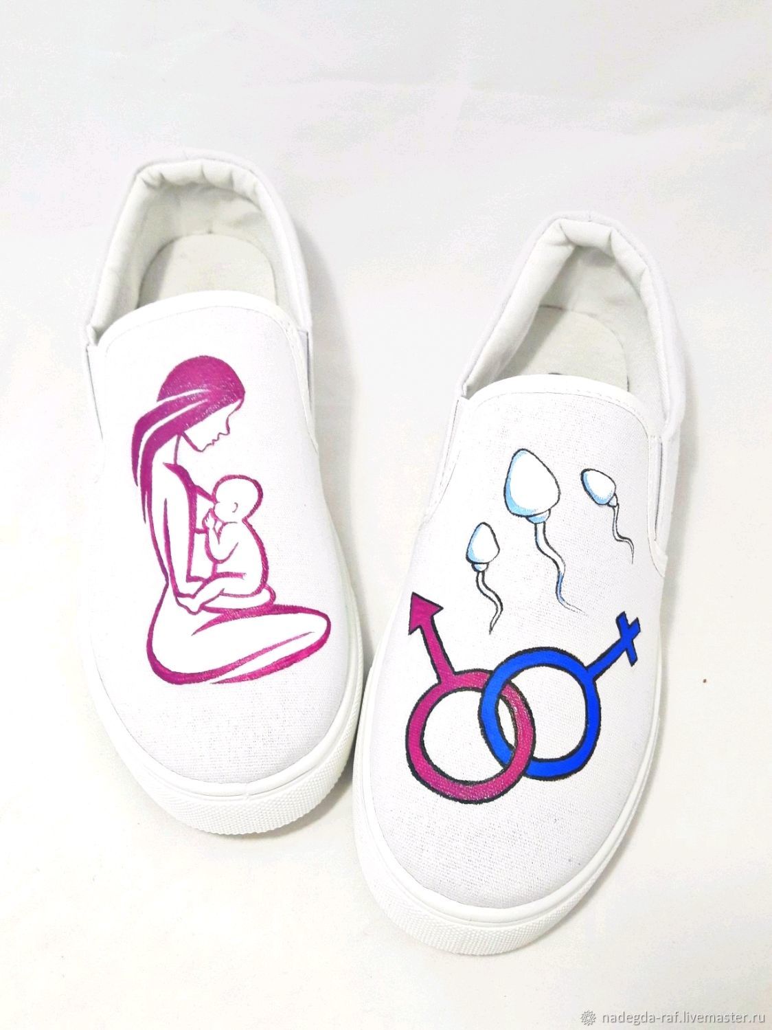 Слипоны с рисунком