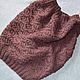 Snood with braids, the color of the light Marsala, Scarves, Moscow,  Фото №1