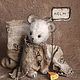 Мышь в мешке. 11. 5 см. Тедди Зверята. GriTanBears (Григорьева Татьяна). Интернет-магазин Ярмарка Мастеров.  Фото №2