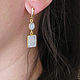 Order Moonstone earrings, earrings with a white stone 'Fairy tale'. Irina Moro. Livemaster. . Earrings Фото №3