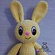 Soft toy hare knitted from plush yarn cute Bunny. Stuffed Toys. vyazunchiki-lz (vyazunchiki-lz). My Livemaster. Фото №4