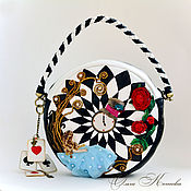 Сумки и аксессуары handmade. Livemaster - original item Leather handbag with embroidery Alice is the most fabulous geometry. Handmade.