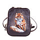 Women's backpack genuine leather 'Fox', Backpacks, St. Petersburg,  Фото №1