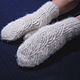 Women's knitted mittens Snowfall. Mittens. Warm Yarn. Online shopping on My Livemaster.  Фото №2