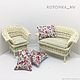 Wicker furniture for dolls - armchair and sofa - doll miniature. Doll furniture. kotomka-nv. Online shopping on My Livemaster.  Фото №2