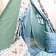 Вигвам на 5 опор / вигвам пятигранный. Вигвам. Маргарита tipi_workshop. Ярмарка Мастеров.  Фото №4