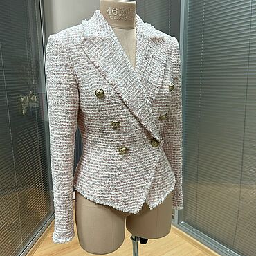 Одежда ручной работы. Ярмарка Мастеров - ручная работа Жакет из твида на заказ. Handmade.