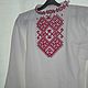 blouse for boy. Shirt embroidered with ornament-talisman.(04). People\\\'s shirts. MARUSYA-KUZBASS (Marusya-Kuzbass). Online shopping on My Livemaster.  Фото №2