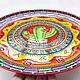 Set of decorative plates 'garden of Mexico' hand painted. Plates. Art by Tanya Shest. My Livemaster. Фото №4