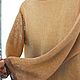 Женский вязаный  джемпер Элегантный лён, XS. Джемперы. ramremik-knitting-cashmere. Интернет-магазин Ярмарка Мастеров.  Фото №2