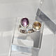 Кольцо серебряное с аметистом и цитрином. Кольца. arc jewels. Ярмарка Мастеров.  Фото №4