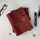 A5 notebook made of genuine leather