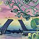 Заказать Батик платок Кружево белой ночи, шелковый платок. Перелёшина Ирина. Батик. Ярмарка Мастеров. . Платки Фото №3