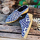 Заказать Тканевые мюли "Ethnic Blue". HolyCowChic. Ярмарка Мастеров. . Мюли Фото №3
