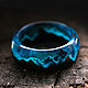 Ring made of wood and resin 'Arctic', Rings, Kostroma,  Фото №1
