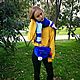 Заказать Сумка на пояс из натурального меха кролика Рекс цвета электрик. NataliFurs (НаталиФурс). Ярмарка Мастеров. . Поясная сумка Фото №3