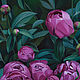 Painting 'Pink peonies' oil on canvas 80h80 cm. Pictures. vestnikova. My Livemaster. Фото №4