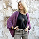 Knitted cardigan-transformer "Berry". Cardigans. Knitwear in boho style. Online shopping on My Livemaster.  Фото №2