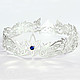 Crown silver with blue spinel, Tiaras, Moscow,  Фото №1