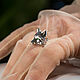 Fox Ring with green cubic Zirconia | Silver. Rings. totemicashop. My Livemaster. Фото №4