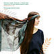 Eco-friendly scarf 'the wanderer' ekoprint, Scarves, Moscow,  Фото №1