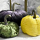 3 Velvet pumpkins interior. Interior elements. Decoupage. Online shopping on My Livemaster.  Фото №2