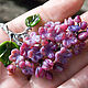 Brooch-pin 'Lilac branch' 4 varieties. Brooches. BeautyGlassByKate(Lampwork) (beauty-glass). My Livemaster. Фото №4