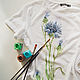 Cornflower T-Shirt. T-shirts. krasa-art. My Livemaster. Фото №5