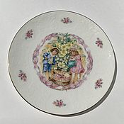 Винтаж: Винтажная хрустальная тарелка от Lalique, Франция