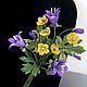 Brooch-pin: Bluebells and buttercups, Brooches, Moscow,  Фото №1