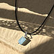 Aquamarine pendant (burrill) 'Drop'. Pendants. kvk1. Online shopping on My Livemaster.  Фото №2