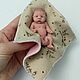 Силиконовая пупсик 7,5 см мини реборн девочка. Куклы Reborn. Алла Асеева dolls_minireborn. Интернет-магазин Ярмарка Мастеров.  Фото №2
