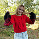 Order Women's Sweater / Jumper with owl pattern. Knitwear shop Fairy Tale by Irina. Livemaster. . Sweaters Фото №3