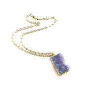Украшения handmade. Livemaster - original item Purple pendant 