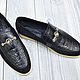 Men's loafers made of genuine crocodile leather and genuine suede. Loafers. SHOES&BAGS. My Livemaster. Фото №5