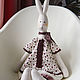 Big bunny in a 67cm dress. Stuffed Toys. Handsewing.toys (Irina). Интернет-магазин Ярмарка Мастеров.  Фото №2