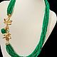 Order Necklace with chrysoprase 'Mimosa'. Magical Beauty Gems. Livemaster. . Necklace Фото №3