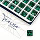 Кристалл квадрат Square Emerald, 6мм, Tanissa Crystals, СТ319, Кристаллы, Санкт-Петербург,  Фото №1