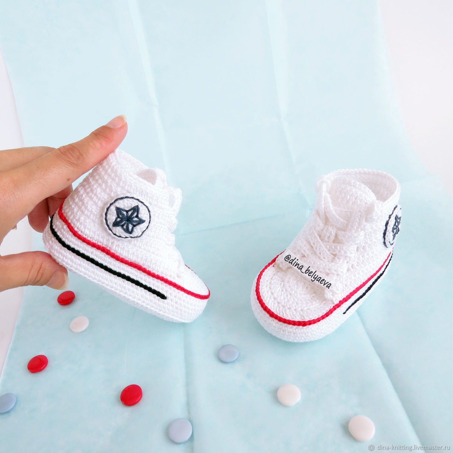 converse baby knit booties