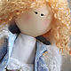 Джулия. Зима. Кукла текстильная. Большеножка. Warianta_dolls. Авторские куклы. Интернет-магазин Ярмарка Мастеров.  Фото №2