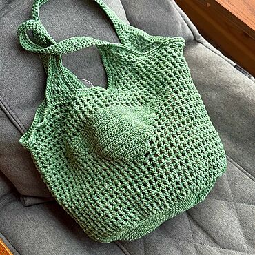 Сумки ручной работы. Ярмарка Мастеров - ручная работа Пляжная авоська. Handmade.