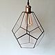 Geometric stained glass ceiling lamp. retro. Loft. Loft, Ceiling and pendant lights, St. Petersburg,  Фото №1