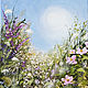 Картина с цветами Весна Полевые цветы интерьерная Пейзаж, Картины, Краснодар,  Фото №1