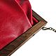 Сумка - клатч  из кожи Красный. Сумка через плечо. Art  Clutch. Ярмарка Мастеров.  Фото №7