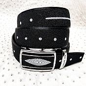 Аксессуары handmade. Livemaster - original item Men`s belt, made of genuine sea stingray leather.. Handmade.