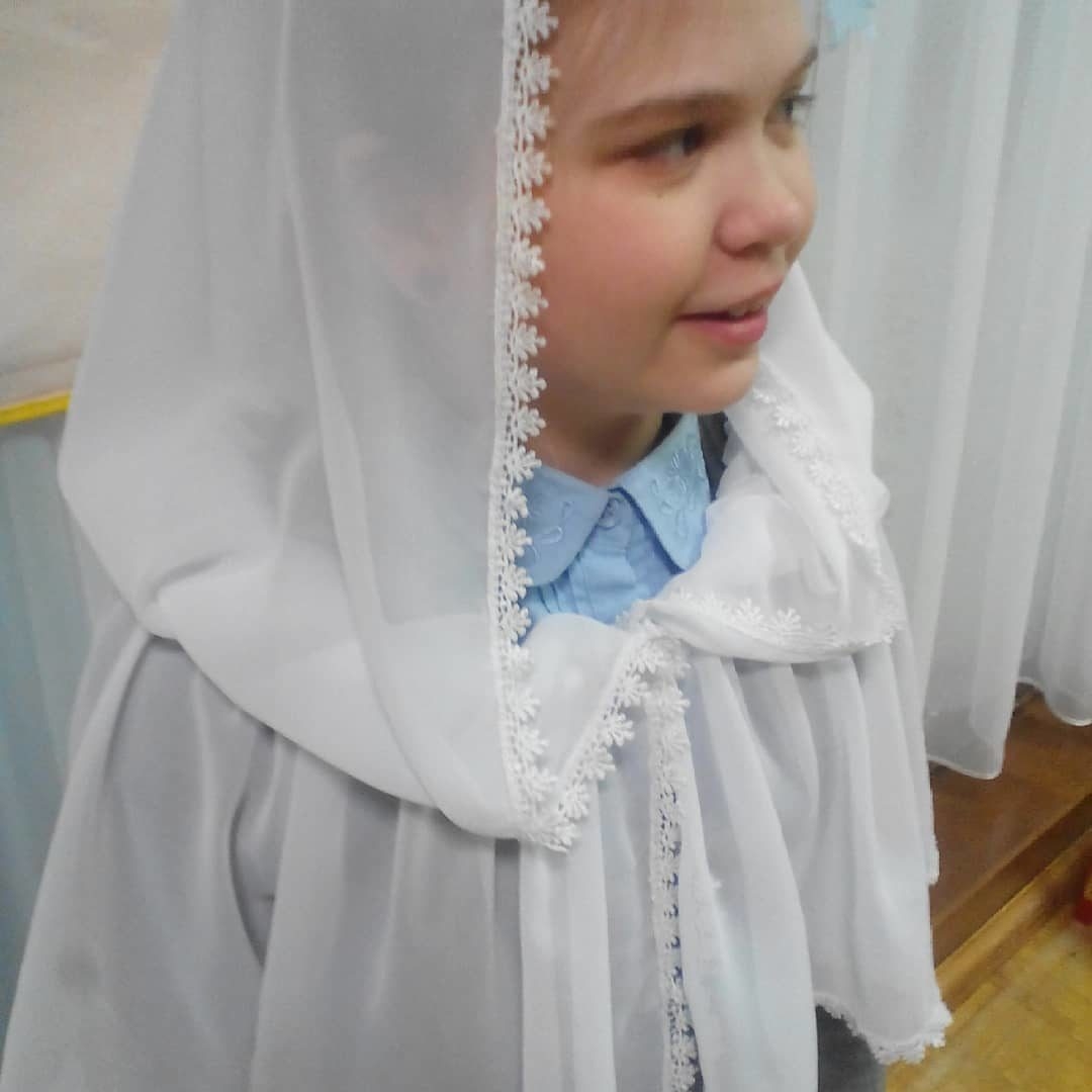 шифоновый платок для церкви