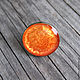 Orange round ring with painting. Rings. fiorellino. Online shopping on My Livemaster.  Фото №2