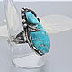Order Turquoise Silver Ring 925 ALS0032. Sunny Silver. Livemaster. . Rings Фото №3