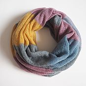 Аксессуары handmade. Livemaster - original item Snudy: Snood in two turns of knitted kid-mohair. Handmade.