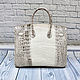 Order Classic crocodile leather bag in Himalaya colors!. SHOES&BAGS. Livemaster. . Classic Bag Фото №3